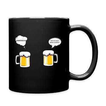 Biertalk - Tasse einfarbig - Schwarz - Rechts