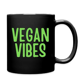 Vegan Vibes - Full Colour Mug - black - Right