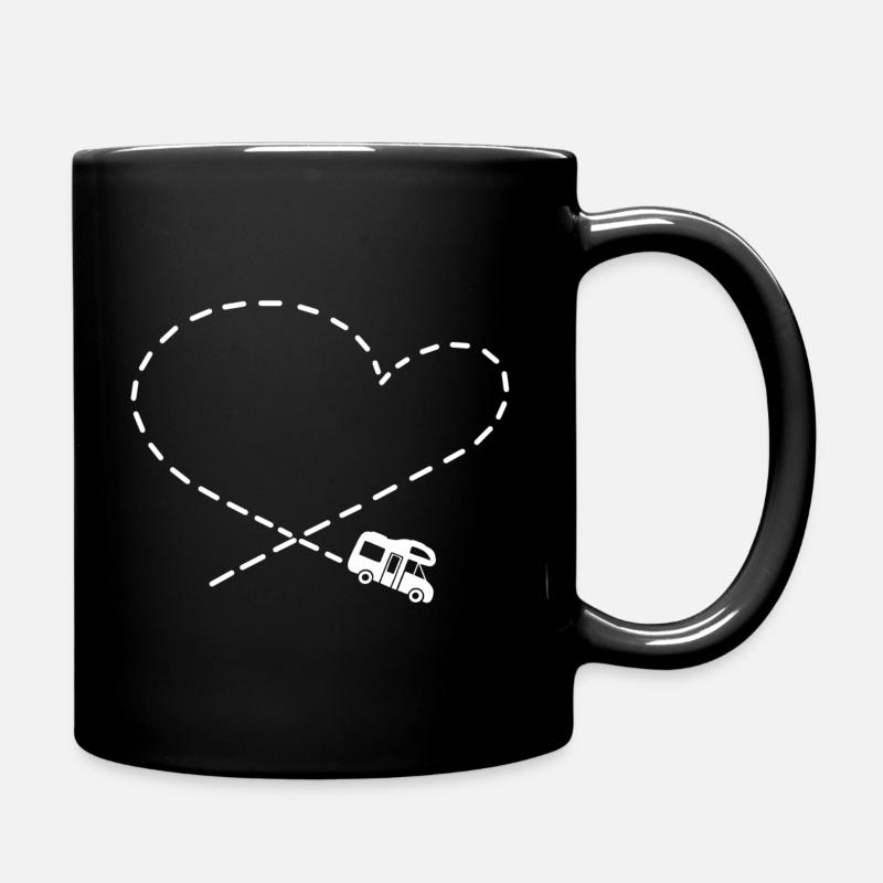 Camperlove motorhome - Full Colour Mug - black