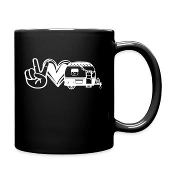 Camping - Tasse einfarbig - Schwarz - Rechts