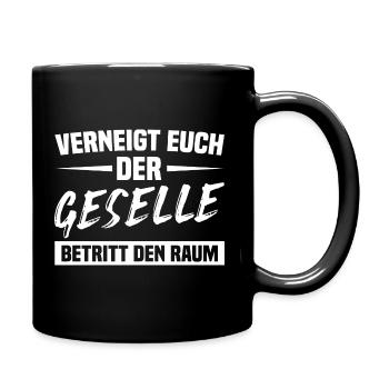 Ausbildung bestanden Gesellenprüfung Geselle - Tasse einfarbig - Schwarz - Rechts