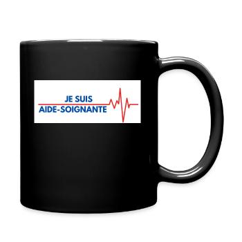 je suis aide soignante - Mug uni - noir - Droite
