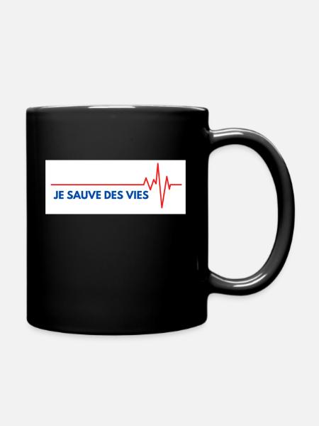 je sauve des vies - Mug uni - noir