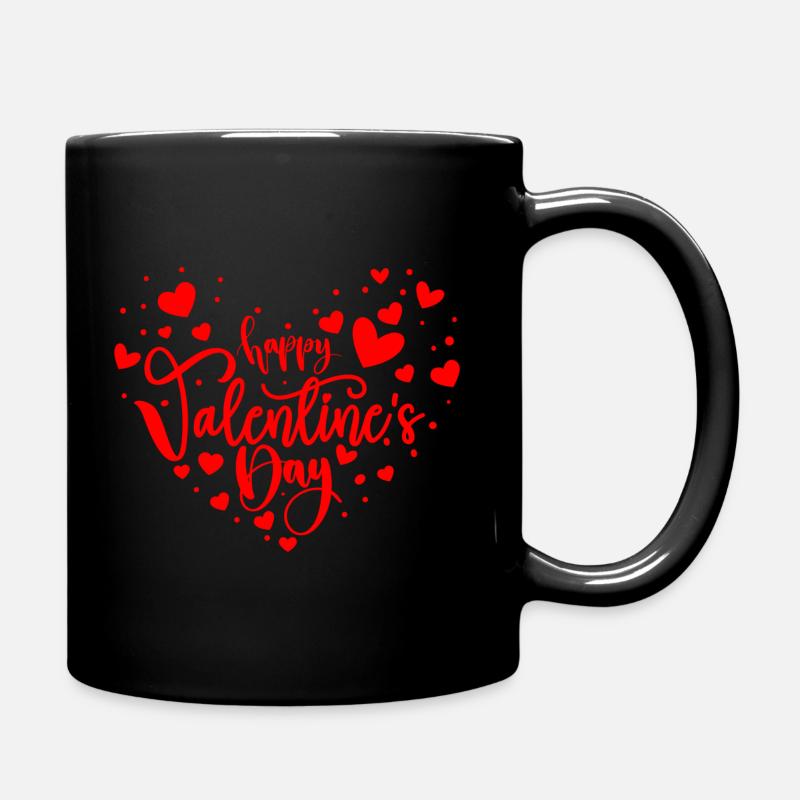 Bonne Saint-Valentin - Coeur - Mug uni - noir
