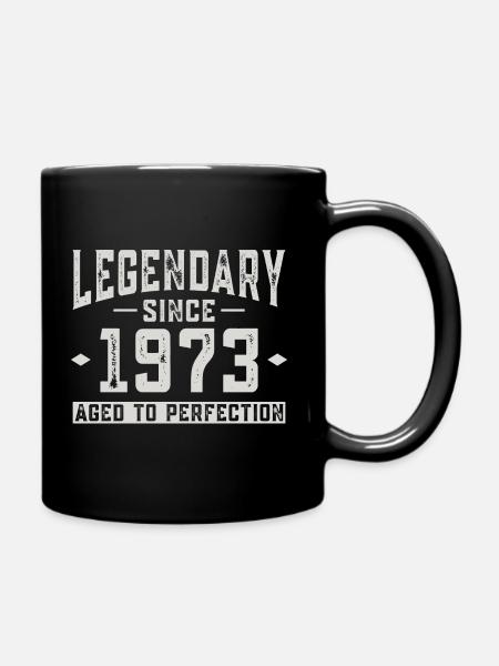 Legendär seit 1973 - Tasse einfarbig - Schwarz