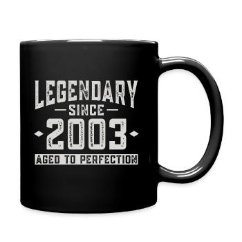 Legendary since 2003 - Full Colour Mug - black - Right