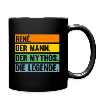 Rene - Tasse einfarbig - Schwarz - Rechts
