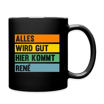 Rene - Tasse einfarbig - Schwarz - Rechts