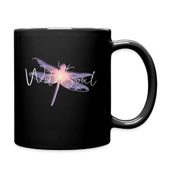 Wilde Seele - Tasse einfarbig - Schwarz - Rechts
