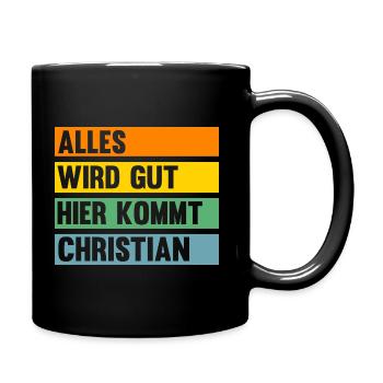 Christian - Tasse einfarbig - Schwarz - Rechts