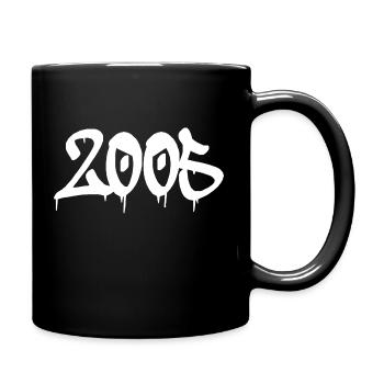 Rap Graffiti Design for Fans 2005 Year 20s - Full Colour Mug - black - Right
