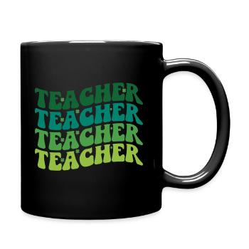 St. Patrick's Day - Teacher - Full Colour Mug - black - Right