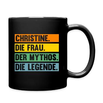 Christine - Tasse einfarbig - Schwarz - Rechts