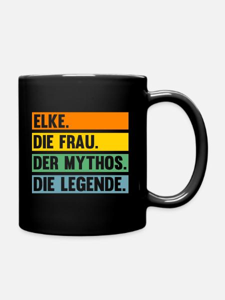Elke - Tasse einfarbig - Schwarz