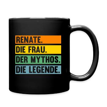 Renate - Tasse einfarbig - Schwarz - Rechts