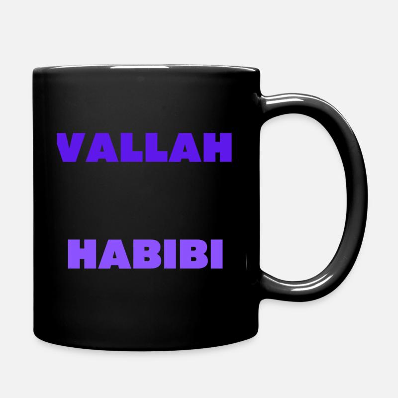 Vallah Habibi - Tasse einfarbig - Schwarz