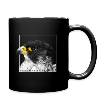 Wanderfalke Peregrine Falcon Falke - Full Colour Mug - black - Right
