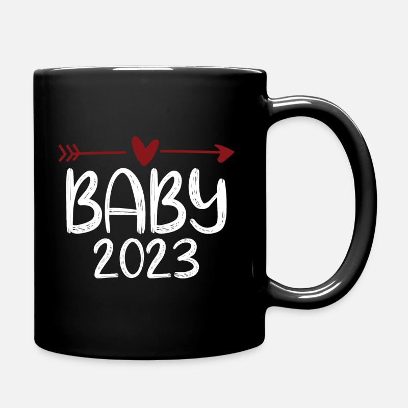 Baby 2023 - Tasse einfarbig - Schwarz