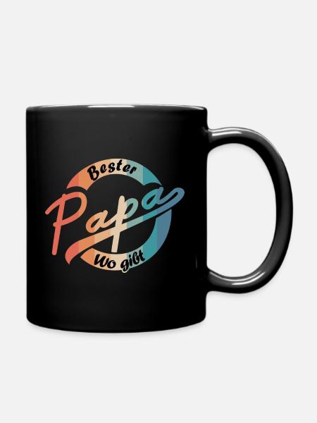 Bester Papa wo gibt lustig - Vatertag/Geburtstag - Tasse einfarbig - Schwarz