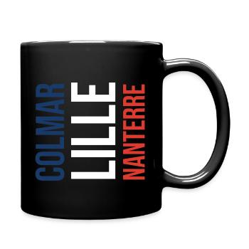 Classic French sweater in France style - Full Colour Mug - black - Right
