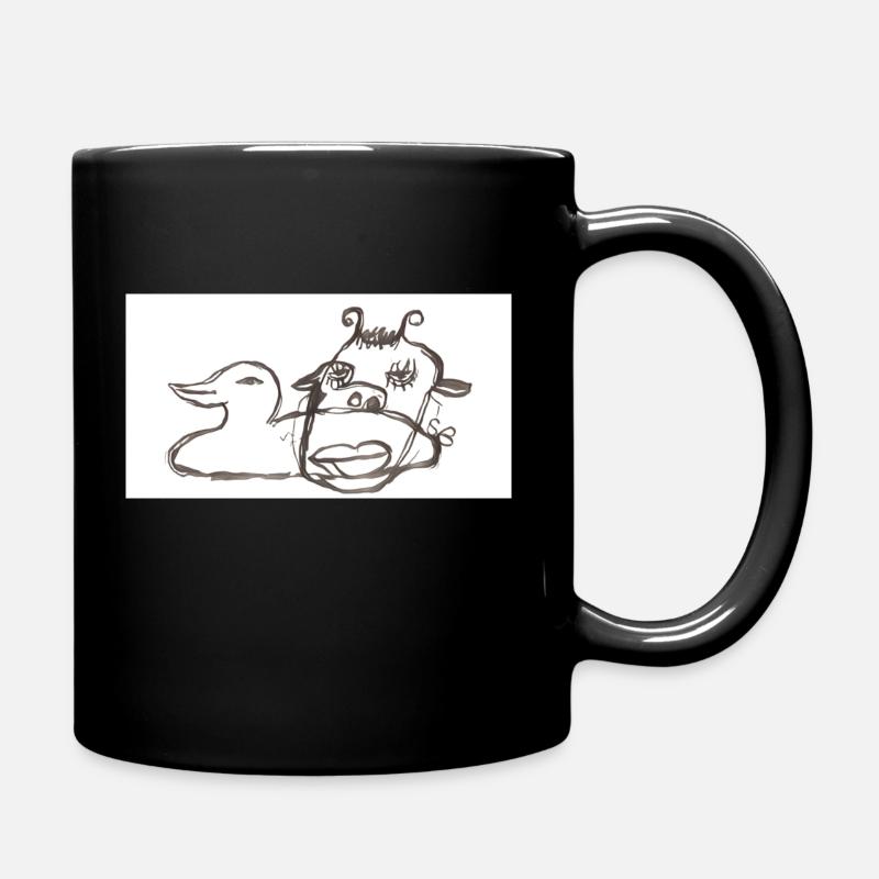 Das Eine im Anderen - Tasse einfarbig - Schwarz