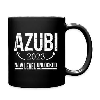 Azubi Geschenk Ausbildung 2023 Lehrling Spruch - Tasse einfarbig - Schwarz - Rechts