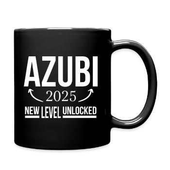 Azubi Geschenk Ausbildung 2025 Lehrling Spruch - Tasse einfarbig - Schwarz - Rechts