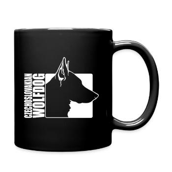 Czechoslovakian Wolfdog Profil Hunde Wilsigns - Tasse einfarbig - Schwarz - Rechts