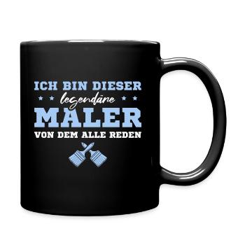 Malermeister Lackierer Legendärer Maler Geschenk - Tasse einfarbig - Schwarz - Rechts