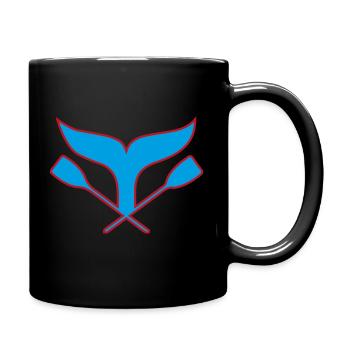 Flossenpaddel Blau-Rot - Tasse einfarbig - Schwarz - Rechts