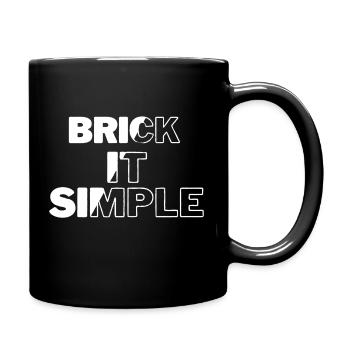 Brick it Simple - Tasse einfarbig - Schwarz - Rechts