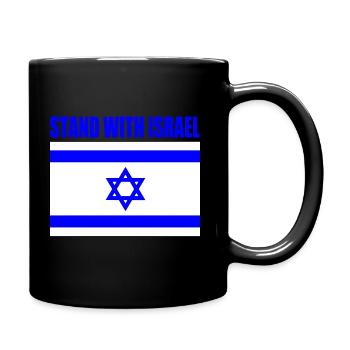 Stand with israel - Full Colour Mug - black - Right
