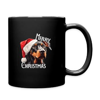 T-shirt de Noël Doberman pour les amoureux des chiens - Mug uni - noir - Droite