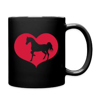 arabian Heart - Tasse einfarbig - Schwarz - Rechts