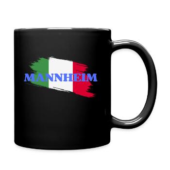 Mannheim - Tasse einfarbig - Schwarz - Rechts