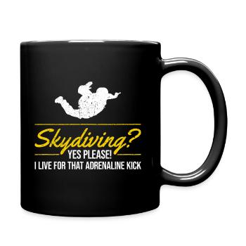 Conception de la fièvre de Sky Plunge. Cadeau d’adrénaline parfait - Mug uni - noir - Droite