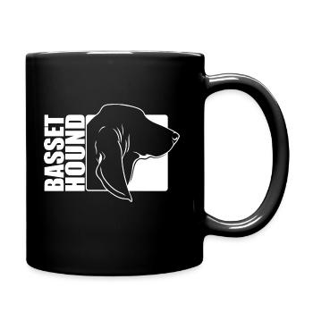 Basset Hound Profile Chiens Chien Wilsigns - Mug uni - noir - Droite