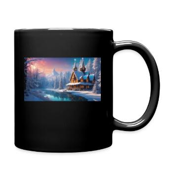 Hiver - Mug uni - noir - Droite