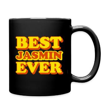 Jasmine prénom drôle cadeau - Mug uni - noir - Droite