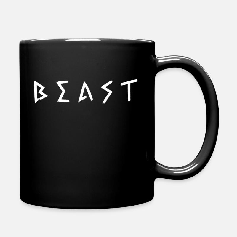Beast weiss - Tasse einfarbig - Schwarz