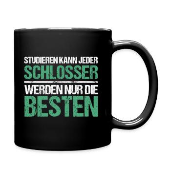Tout le monde peut étudier - Schlosser Edition - Mug uni - noir - Droite