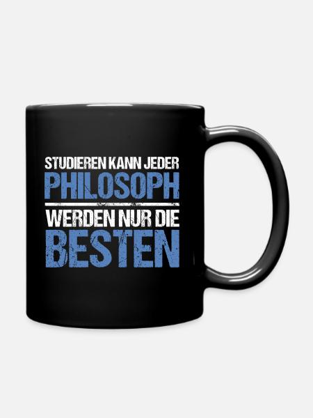 Anyone can study - Philosopher Edition - Full Colour Mug - black