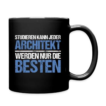 Anyone can study - Architect Edition - Full Colour Mug - black - Right