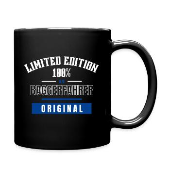Édition limitée 100% - Pilote d'excavatrice - Original - Mug uni - noir - Droite