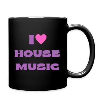 I Love House Music - Full Colour Mug - black - Right