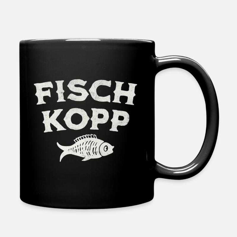 Fischkopp - Tasse einfarbig - Schwarz