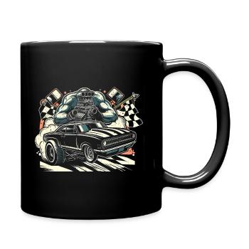Course de voitures de dragsters - Cadeau pour les fans de sport automobile ! - Mug uni - noir - Droite