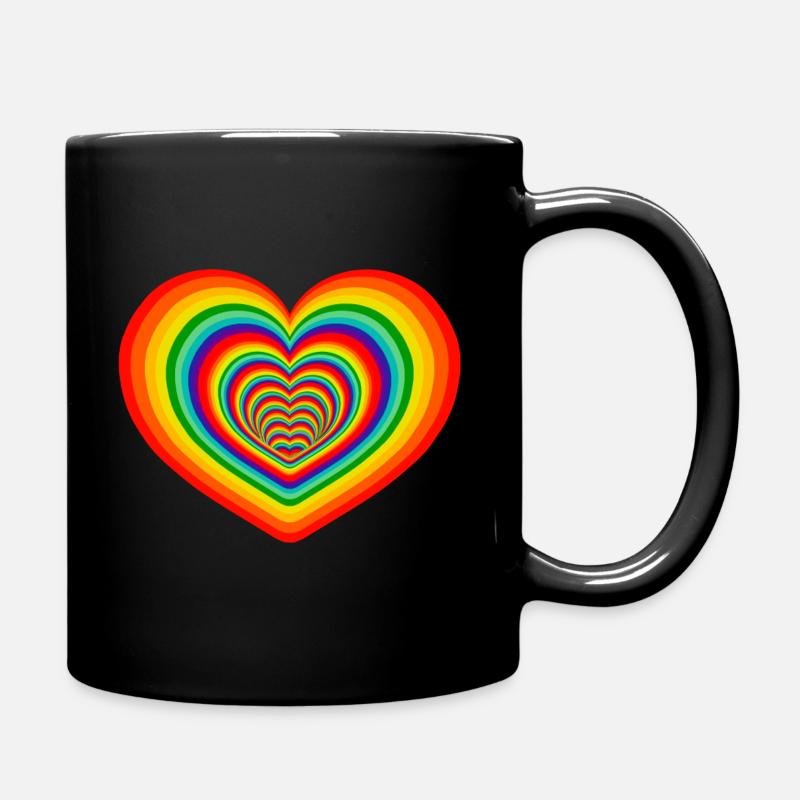 RAINBOW LOVE - Mug uni - noir