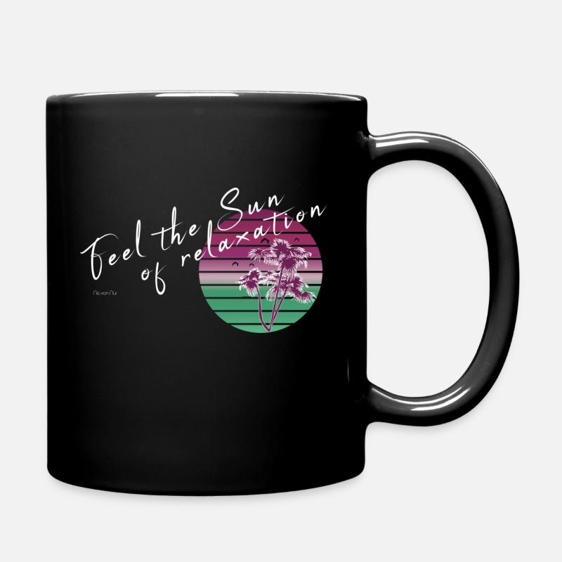Feel the Sun - Tasse einfarbig - Schwarz