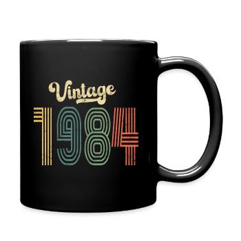 40ème Anniversaire Millésime 1984 - Mug uni - noir - Droite